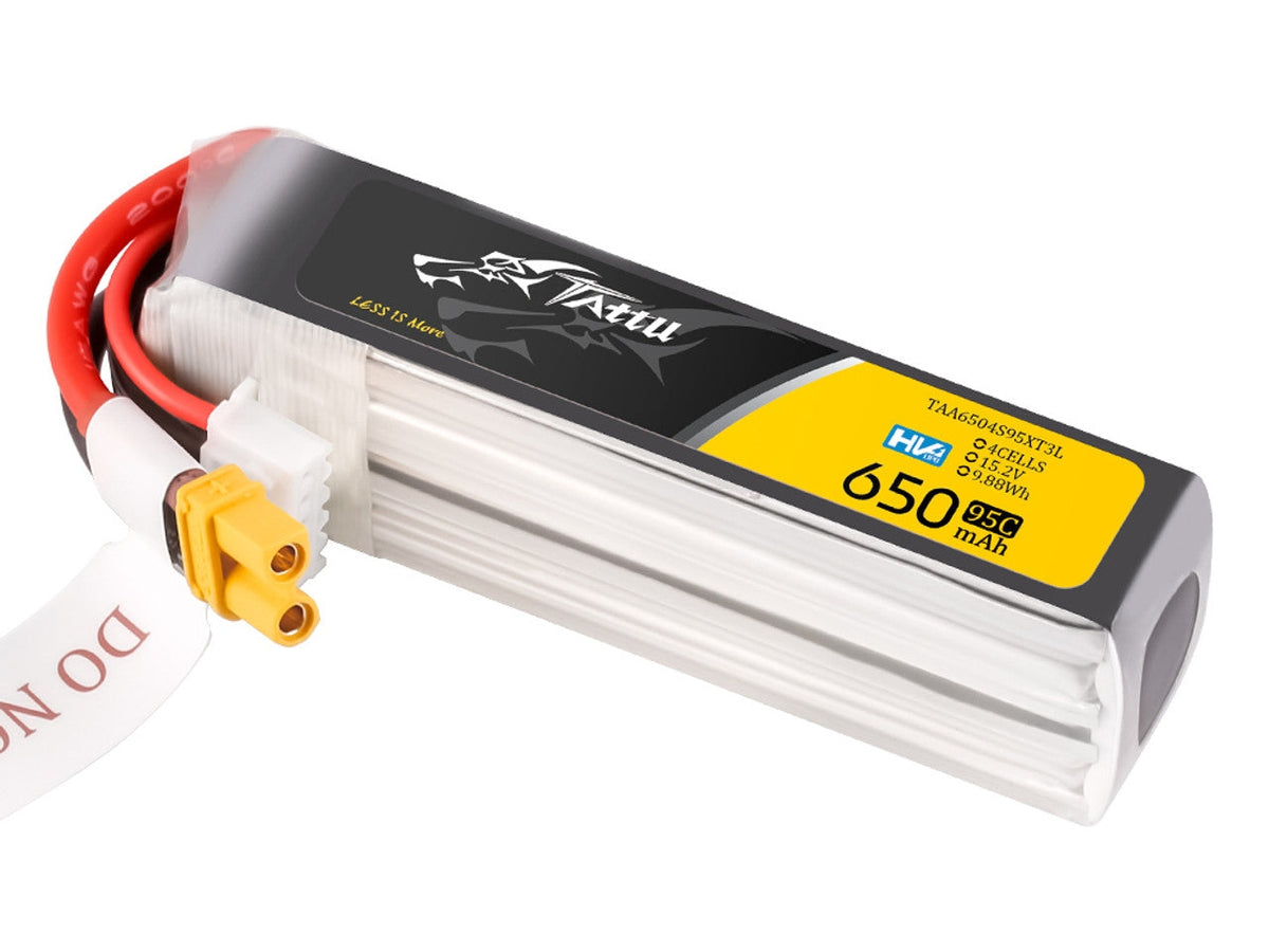 Tattu R-Line 650mAh 4S 15.2V 95C LiPo Battery – defianceRC